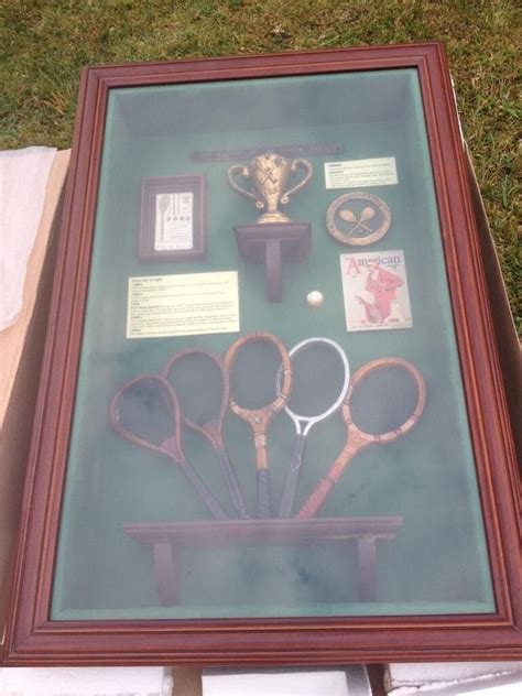 Brand New The History Of The Tennis Racket Shadow Box Deep