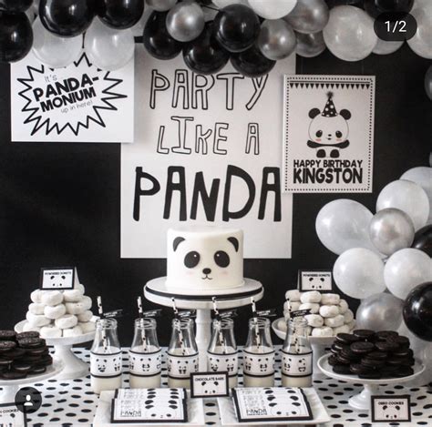 Panda Party Ideas Total Panda Monium B Lovely Events Panda Birthday Party Decorations