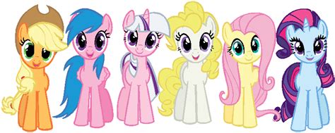 Mane 6 In G1 Colors This Is Just A Recolor By Stinkek On Deviantart