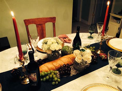 Table Centerpiece For Italian Dinner Italian Dinner Red Grapes