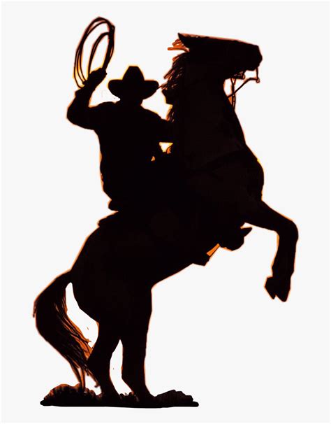 Cowboy Horse Silhouette Svg