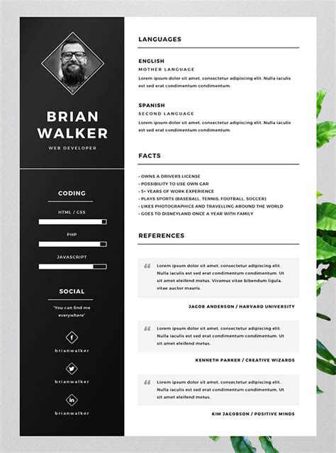 Each resume template is expertly designed and follows the exact resume rules hiring managers look for. 10 Best Free Resume (CV) Templates in Ai, Indesign, Word ...