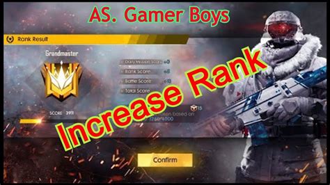 To be the last survivor is the only goal. HOW TO INCREASE RANK IN FREE FIRE GAME🙄😮 - YouTube