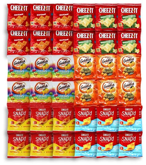 Buy Cheez Its Individual Packs Cheese Crackers And Baked Cheese Snack Variety Pack 36