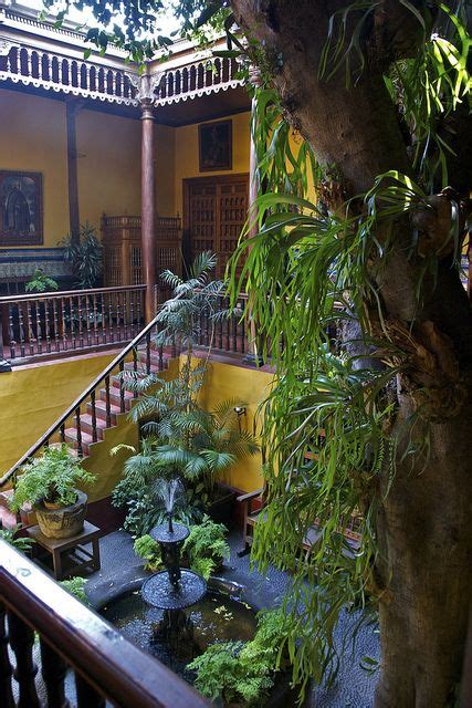 Inner Courtyard Casa De Aliaga Lima By Peter Cook Via