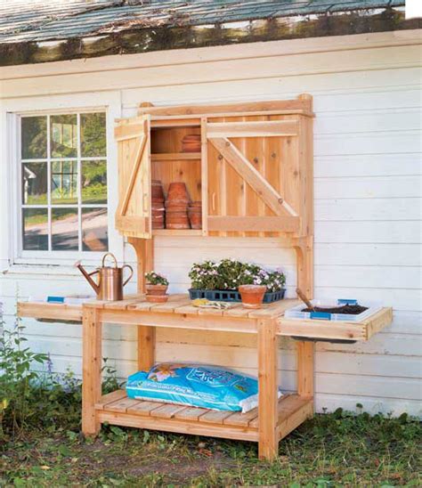 45 Diy Potting Bench Plans That Will Make Planting Easier Free