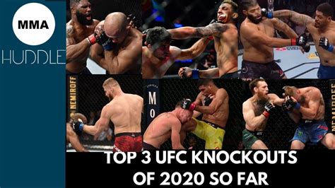 Top 3 Ufc Knockouts Of 2020 So Far Youtube