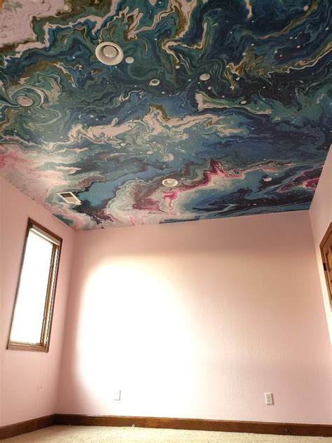 How To Install Peel And Stick Ceiling Wallpaper Eclectic Twist