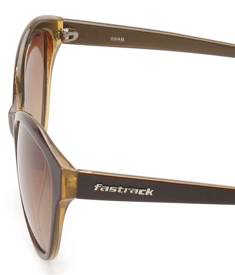 fastrack p252br1f brown cat eye sunglasses buy fastrack p252br1f brown cat eye sunglasses