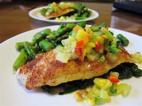 It is literally a mild and meaty catfish! Spice Rubbed Swai Fillets with Peach Tomatillo Relish ...