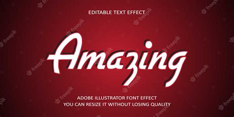 Premium Vector Amazing Text Font Effect