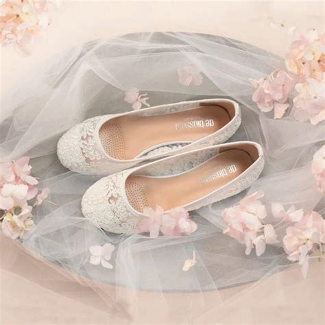 Beautiful Wedding White Lace Bridal Ballet Flat 2891219 Weddbook