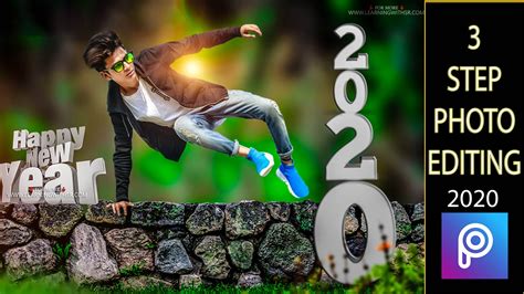 Happy New Year Picsart Photo Editing Tutorial 2020 Latest Backgrounds