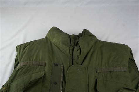 Genuine Us Military Flak Jacket Xl Od Green Pattern W Shoulder