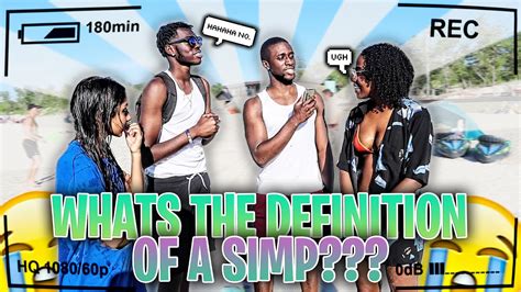 Whats The Definition Of A Simp 😂😂😂 Public Interview Beach