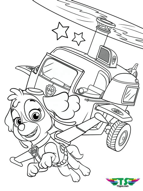 Paw Patrol Coloring Pages Sketch Coloring Page