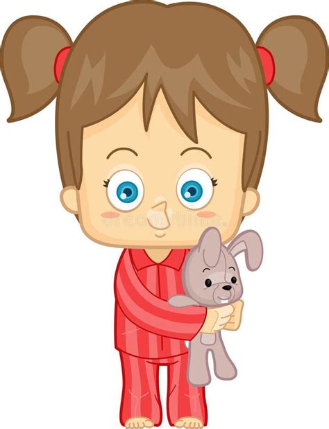 Girl In Pajamas Stock Illustration Illustration Of Bunny 40276855