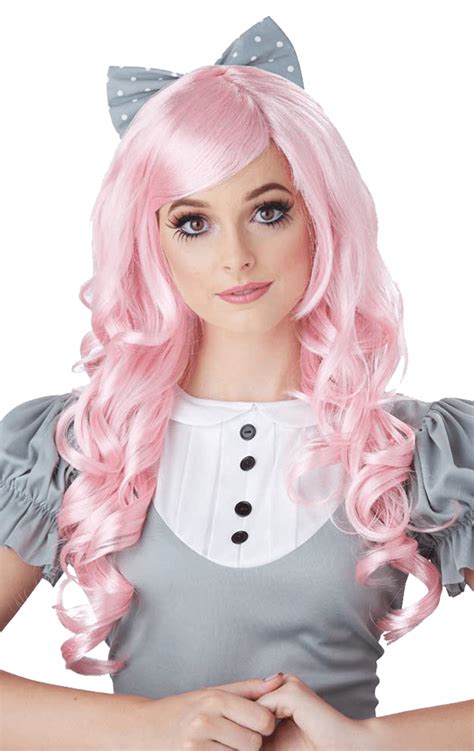 Pink Cosplay Wig Angels Fancy Dress Warehouse