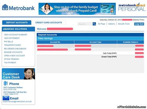 'cbna credit card' may be on your credit report as a hard inquiry. Metrobank ATM Balance Inquiry Online - Banking 15540