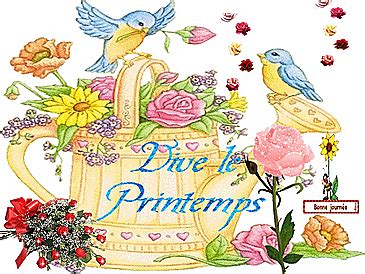1er jour du printemps ! Gifs animés vive le printemps