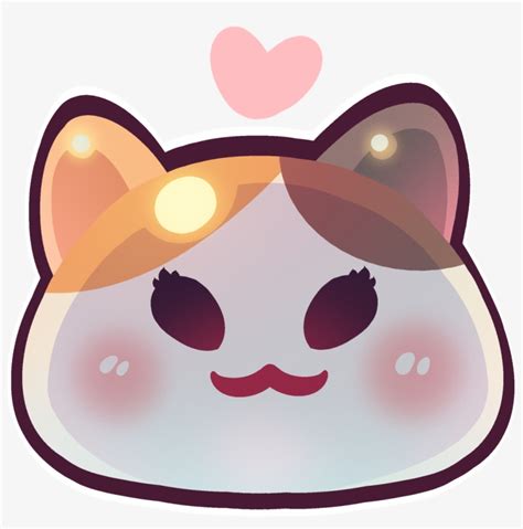 A Pair Of Fat Cat Emojis In The Slime Rancher Style Transparent
