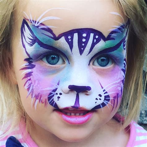Cat Face Painting At Explore Collection Of Cat