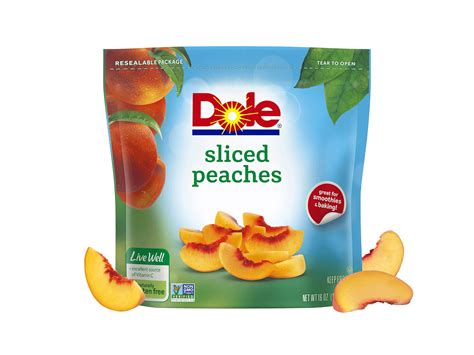 Dole® Frozen Sliced Peaches 16 Oz For Pie Cobbler And More Dole