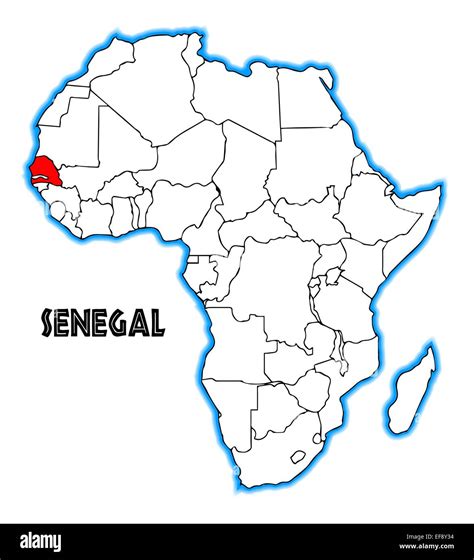 Map Of Africa Senegal Hi Res Stock Photography And Images Alamy