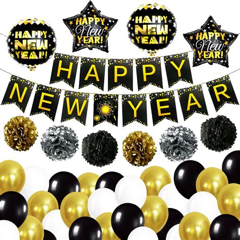 Buy KatchOn, Happy New Year Decorations 2024 Set - Pack of 40 | No DIY