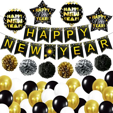 Buy Katchon Happy New Year Decorations 2024 Set Pack Of 40 No Diy