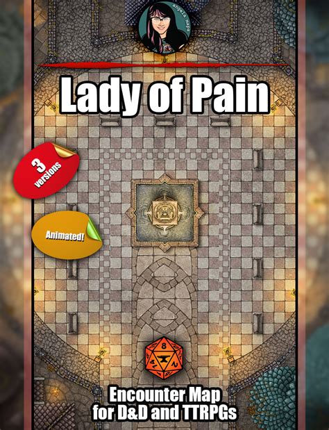 Lady Of Pain Sigil Battle Map Pack Foundry Vtt Support Mp