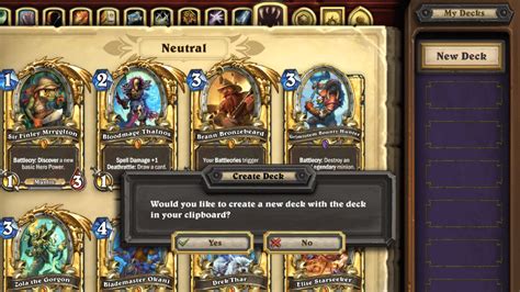 How To Use Deck Codes In Hearthstone Import Export Hearthstone
