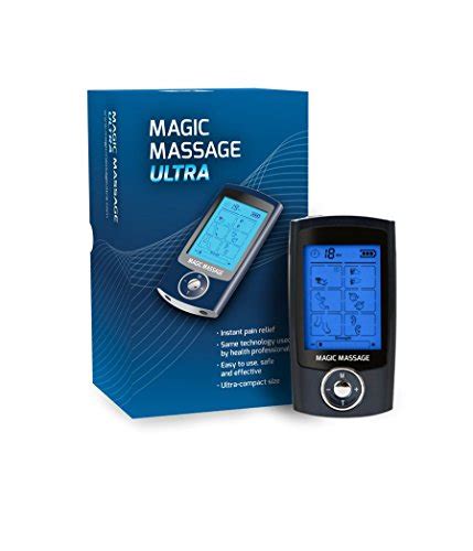 magic massage ultra electric pulse massager with tens and ems modes 16 massage therapies and dual