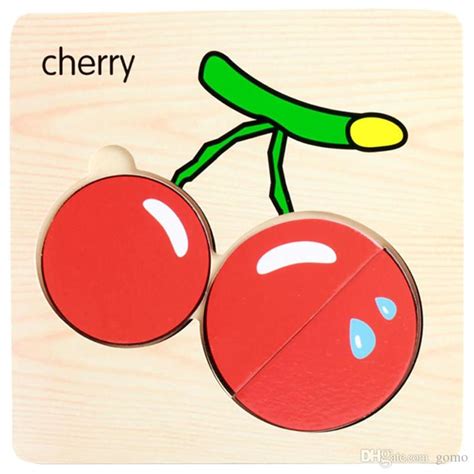 2020 New Wooden Lovely Fruit Puzzle Educational Developmental 3 7 Years