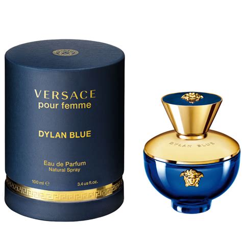 2016 men's fragrance release with notes of grapefruit, ambroxan, bergamot, pepper, patchouli, and incense. Versace Dylan Blue Pour Femme Eau De Parfum Spray 100ml ...