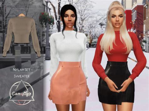 Nylah Set Sweater By Camuflaje From Tsr Sims 4 Downloads