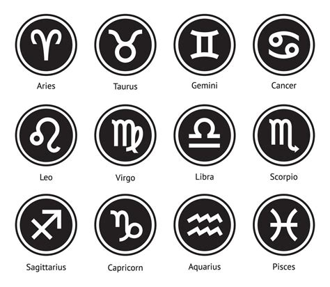 Zodiac Sign Icons 2128379 Vector Art At Vecteezy