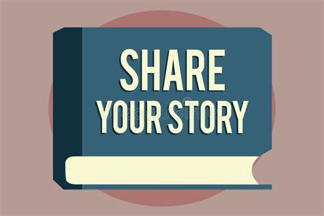 Word Writing Text Share Your Story Business Concept For Asking Someone