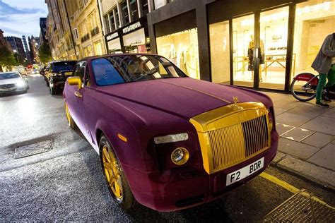 This Purple Velvet Wrapped Rolls Royce Phantom Atbge