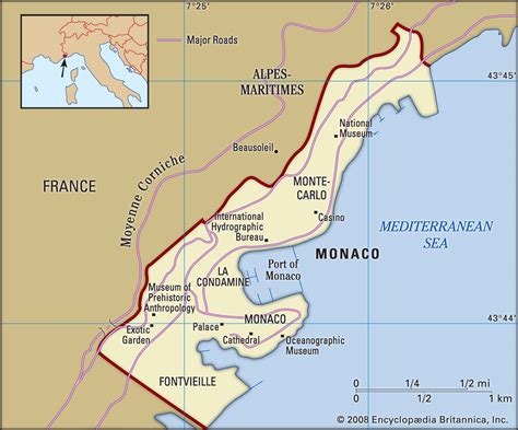 Monaco Karta Detailed Political Map Of Monaco Europa Karta