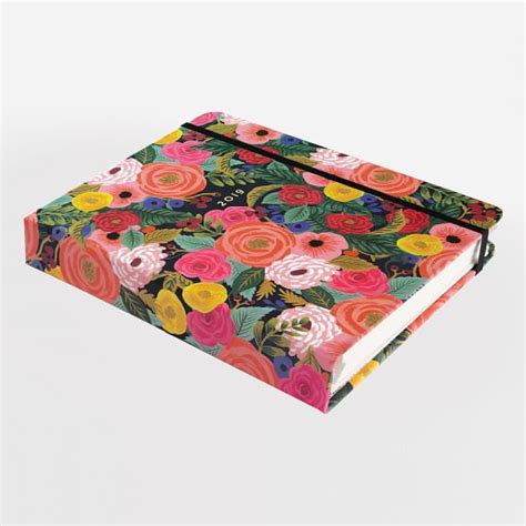 Each card includes a small floral on the front and vibrant pattern on the back. Rifle Paper Co. Juliet Rose 2019 Covered Planner | Pottery ...