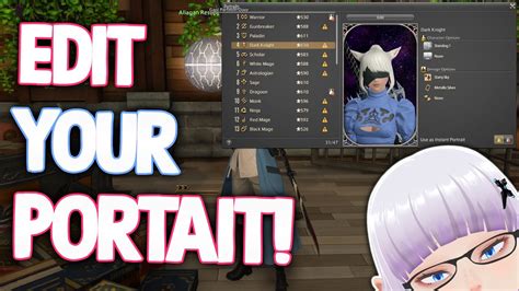 Ffxiv How To Edit Your Final Fantasy Xiv Instant Portraits Youtube
