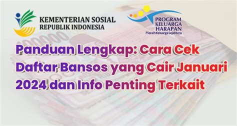 Selamat Cek Bansos Kemensos Go Id Terbaru Hari Ini Bantuan Pkh