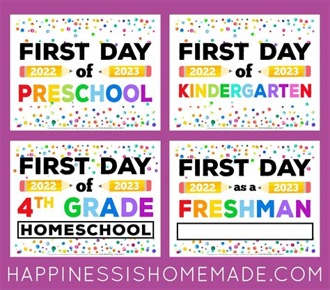 First Day Preschool Sign Kindergarten First Day Kindergarten Math