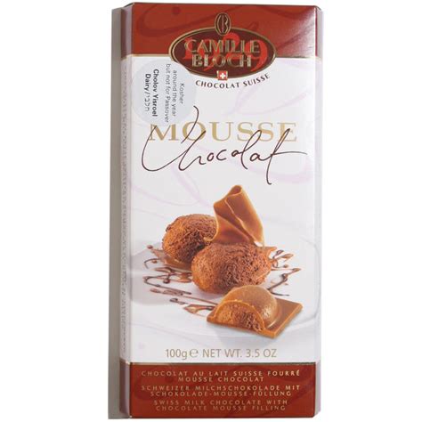 Kosher candy & chocolate bars. Mousse Milk Chocolate Bar • Camille Bloch Swiss Chocolates ...