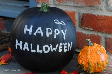 Chalkboard Paint Pumpkin Idea At Home With Kim Vallee