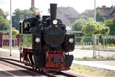 Free Steam Locomotive In German Small Town 3 Stock Photo