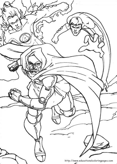 Explore the characters, read the latest doctor who news and view games to play. Fantastic Four Coloring Pages - Educational Fun Kids ...