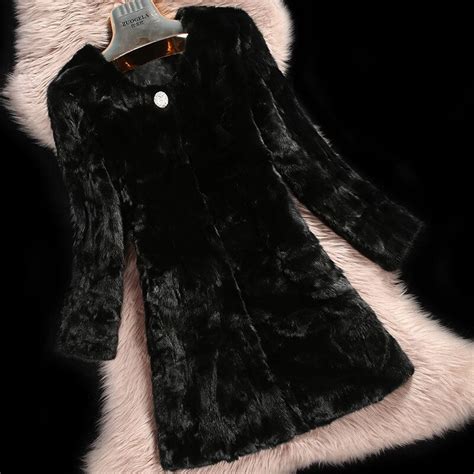 Luxury Real Piece Mink Fur Coat Jacket Autumn Winter Women Fur