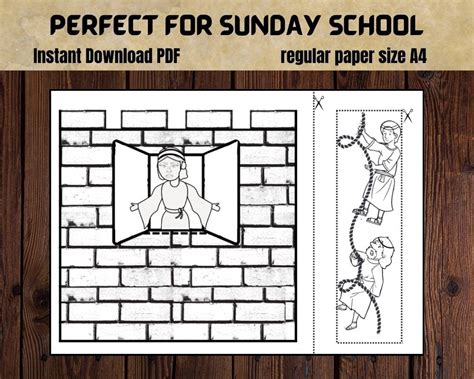 Rahab And The Spies Craft Sunday School Craft Bible Story Activity